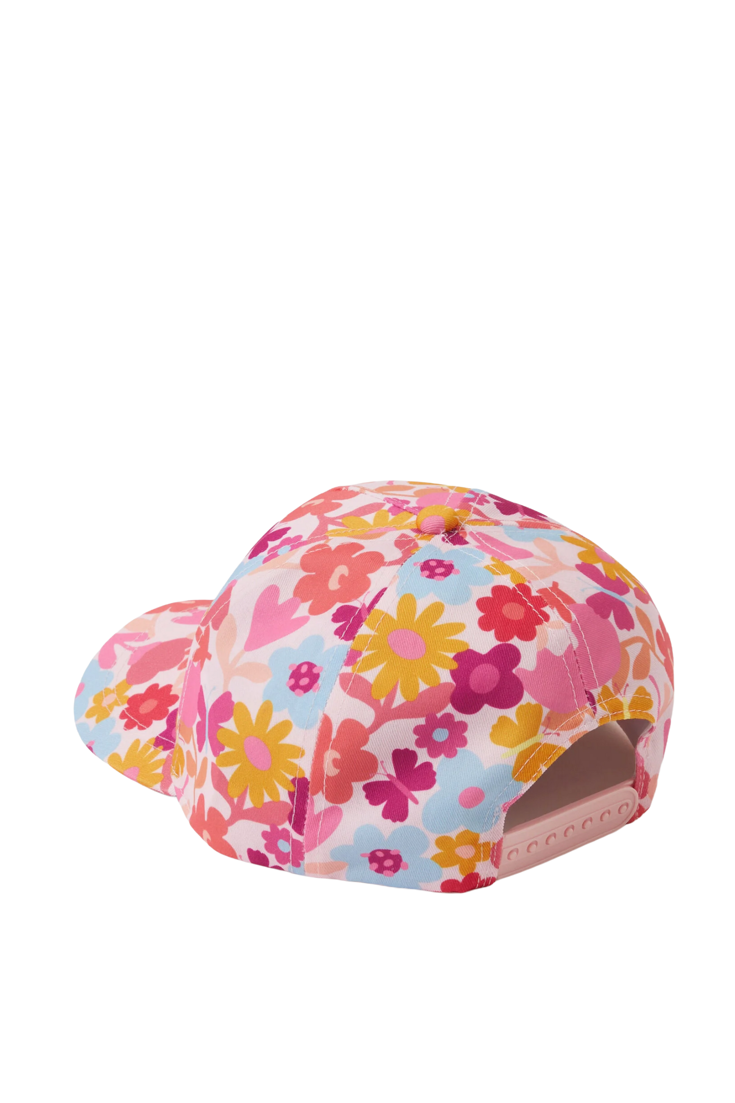 Floral Pattern Baseball Cap with Curved Brim, Colorful Casual Style