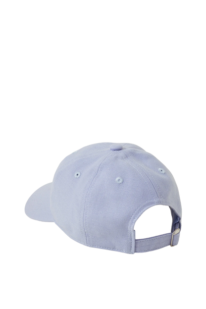 Light Blue Baseball Cap with Curved Brim, Classic Casual Style